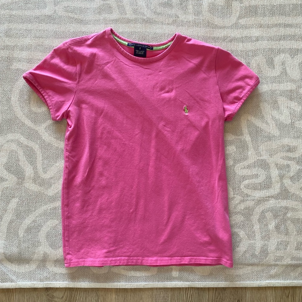 Pink Ralph Lauren Sport Tee